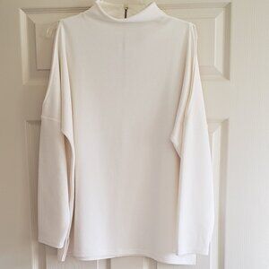 Chico's Cold Shoulder Long Sleeved Top